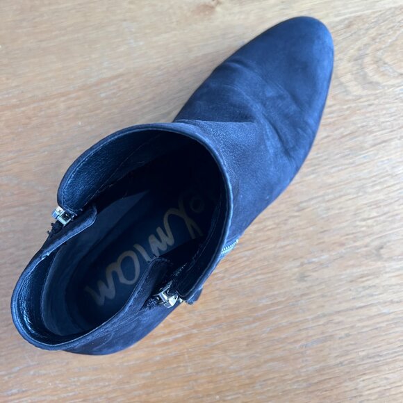 Sam Edelman Black Suede Booties โ Size 8 - Picture 3 of 4